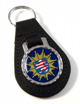 Hessische Polizei Leather Key Fob