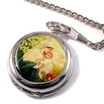 Mother Mary by Adolf Hitler Pocket Watch