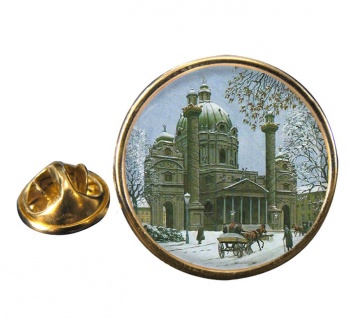 A Building in Austria by Adolf Hitler Pin Badge