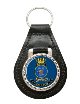 HMAS Gascoyne Leather Key Fob
