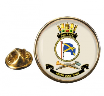 HMAS Advance Round Pin Badge