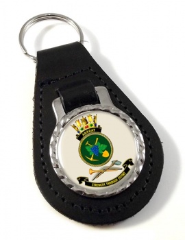 HMAS Ararat Leather Key Fob