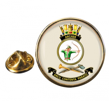 HMAS Archer Round Pin Badge