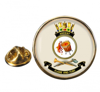 HMAS Ardent Round Pin Badge