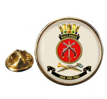 HMAS Buccaneer Round Pin Badge