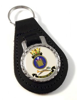 HMAS Choules Leather Key Fob
