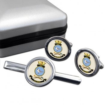 HMAS Gull Round Cufflink and Tie Clip Set