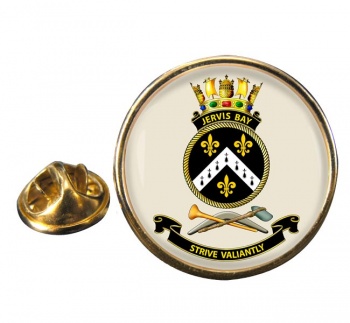 HMAS jervis Bay Round Pin Badge