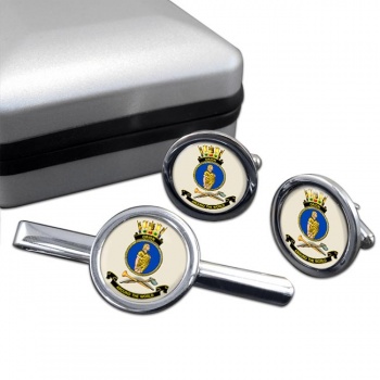 HMAS Orion Round Cufflink and Tie Clip Set