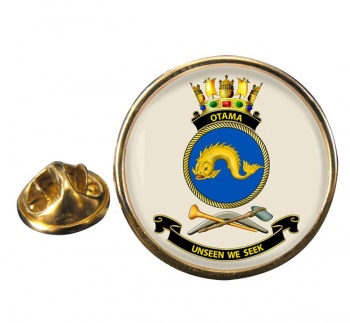 HMAS Otama Round Pin Badge