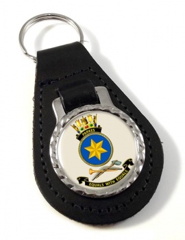 HMAS Parkes Leather Key Fob