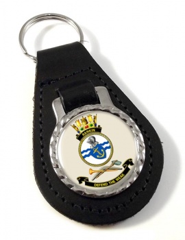 HMAS Rankin Leather Key Fob