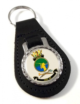 HMAS Sheean Leather Key Fob
