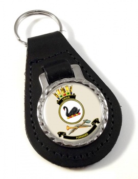 HMAS Swan Leather Key Fob