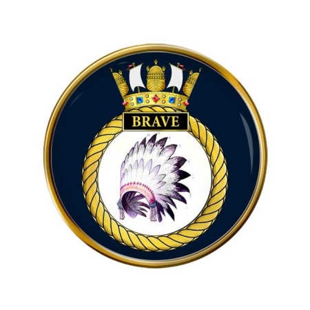 HMS Brave, Royal Navy Pin Badge