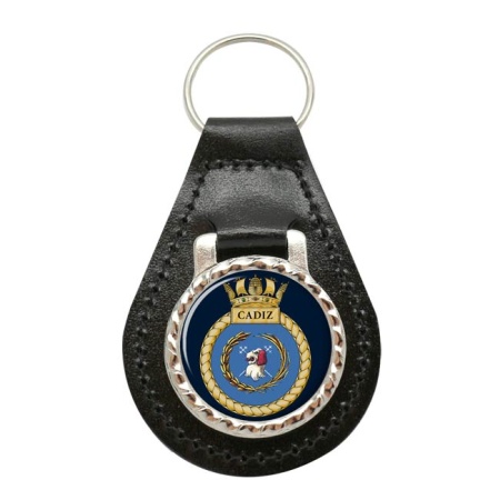 HMS Cadiz, Royal Navy Leather Key Fob