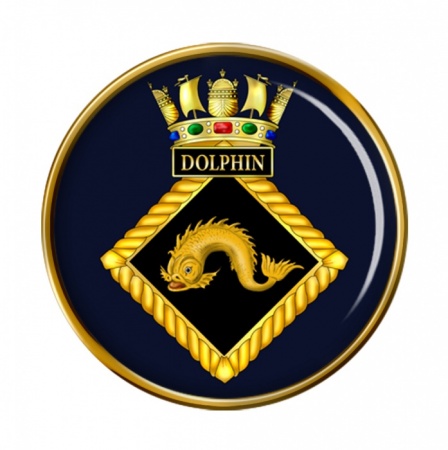 HMS Dolphin (Royal Navy) Pin Badge