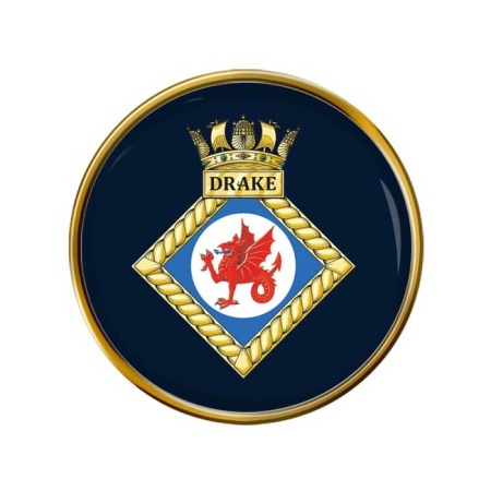 HMS Drake, Royal Navy Pin Badge