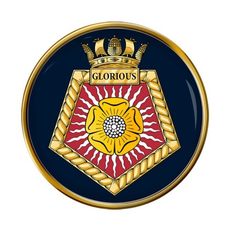 HMS Glorious Royal Navy Pin Badge