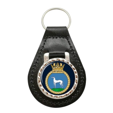 HMS Greyhound, Royal Navy Leather Key Fob