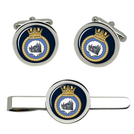 HMS Humber, Royal Navy Cufflink and Tie Clip Set