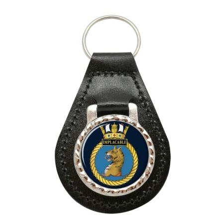 HMS Implacable, Royal Navy Leather Key Fob