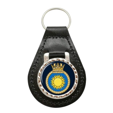 HMS Magnificent, Royal Navy Leather Key Fob