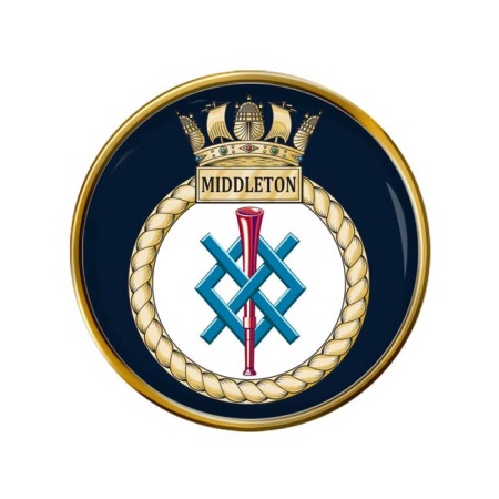 HMS Middleton, Royal Navy Pin Badge