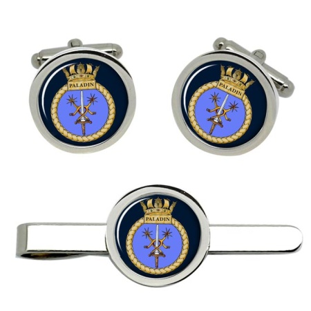 HMS Paladin, Royal Navy Cufflink and Tie Clip Set