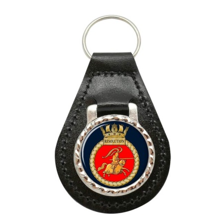 HMS Resolution, Royal Navy Leather Key Fob