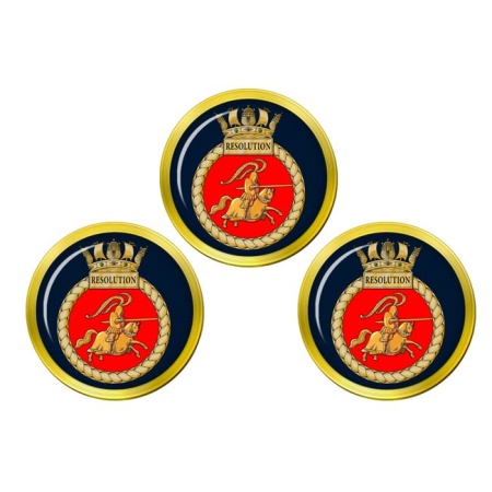 HMS Resolution, Royal Navy Golf Ball Markers