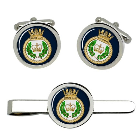 HMS Royal Oak, Royal Navy Cufflink and Tie Clip Set