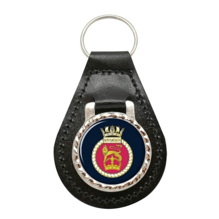 HMS Sovereign, Royal Navy Leather Key Fob