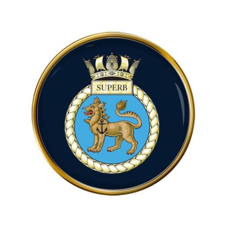 HMS Superb, Royal Navy Pin Badge