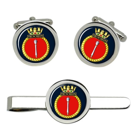 HMS Truncheon, Royal Navy Cufflink and Tie Clip Set