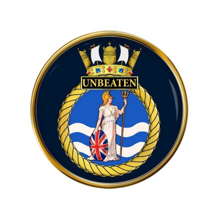 HMS Unbeaten, Royal Navy Pin Badge