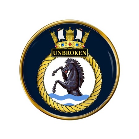 HMS Unbroken, Royal Navy Pin Badge