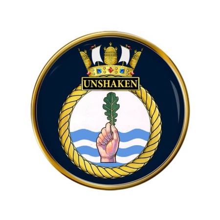 HMS Unshaken, Royal Navy Pin Badge