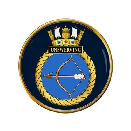 HMS Unswerving, Royal Navy Pin Badge