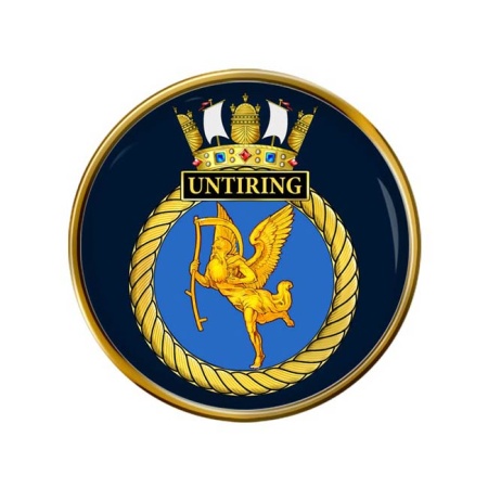 HMS Untiring, Royal Navy Pin Badge