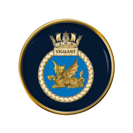 HMS Vigilant, Royal Navy Pin Badge