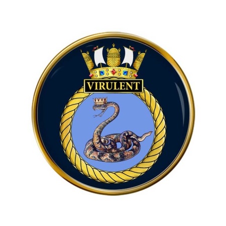 HMS Virulent, Royal Navy Pin Badge