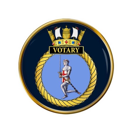 HMS Votary, Royal Navy Pin Badge