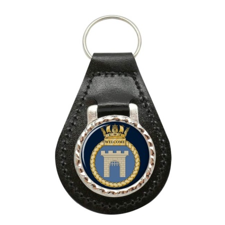 HMS Welcome, Royal Navy Leather Key Fob