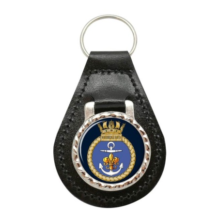 HMS Woodbridge Haven, Royal Navy Leather Key Fob