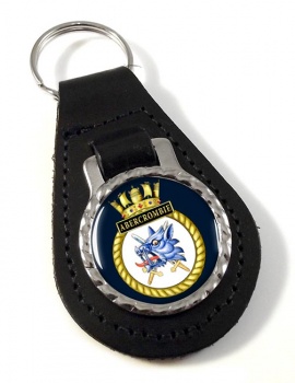 HMS Abercrombie (Royal Navy) Leather Key Fob