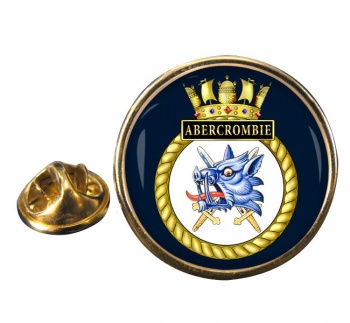 HMS Abercrombie (Royal Navy) Round Pin Badge