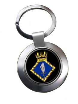 HMS Adamant (Royal Navy) Chrome Key Ring