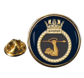HMS Agamemnon (Royal Navy) Round Pin Badge