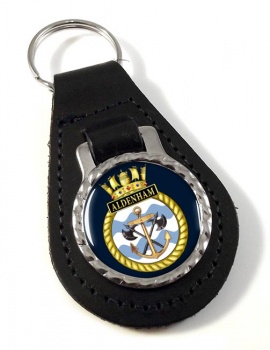 HMS Aldenham (Royal Navy) Leather Key Fob